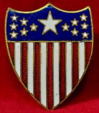 13 Stars And Stripes ADJUDANT GENERAL'S DEPT. Lapel Pin 2posts and backs picture