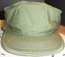 VINTAGE OG-107 8 POINT WITHOUT INSIGNIA OLIVE GREEN TYPE I UTILITY HAT CAP 7 3/4 picture