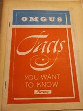 Feb. 1946 OMGUS Facts you want to Know U.S. occupation of Germany booklet RARE picture