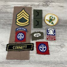 VINTAGE USA MILITARY PATCHES LOT  82nd Airborne / Shriners / Army Sergeant picture