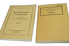 War Department Technical Manual Carpentry Manual Book 1943& Frame house construc picture