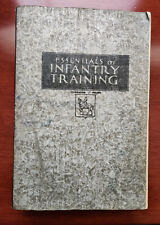 Fundamentals of Infantry Training book with Army insignia foldout 10th ed. 1942 picture