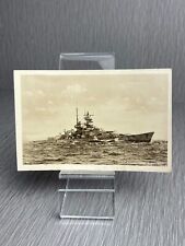 GERMAN WW2 BATTLESHIP ‘GNEISENAU’ IN HEAVY SEAS REAL PHOTO POSTCARD ‘RPPC’ picture