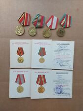WW2 USSR ORDER BADGE MEDAL ARMY VETERAN  ,LOT 4 PCS  +DOC. picture