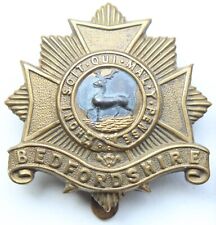 United Kingdom British Bedfordshire Regiment Brass Cap Badge picture