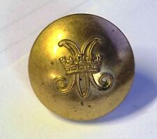 WWII British Women's Royal Army Corps Button 1 Inch Brass picture
