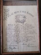 1865 Civil War Discharge Document  picture