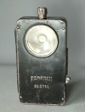 WWII German Pertrix 679L Wehrmacht Map Reading Flashlight Light Torch w Blackout picture