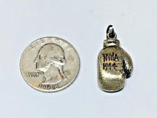 Vintage 1944 Sterling Silver NY Military Academy Boxing Glove Charm Pendant picture