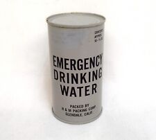 COLD WAR ERA VINTAGE U.S. GOV'T EMERGENCY DRINKING WATER CAN UNOPENDED picture