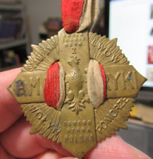 RARE WWI Polish Medal, US Soldier in Polish Service, 
