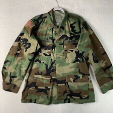 2 Pairs Vtg US ARMY Combat Coat Woodland Camouflage Pattern Mens Medium Regular picture