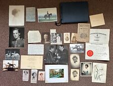 WW2 CAPT SIR DAVID HAWLEY POW MID DEFENCE OF CALAIS PHOTOS  & DOCUMENTS LOT picture