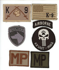 MP K-9 Military Working Dog Iraq Theater made Patches Punisher Blackwater PMC  picture