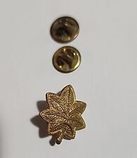 WWII Military Army Officer Rank Oak Leaf Pins Pushback NS Meyer Inc NY picture