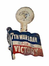 Rare 7th War Loan For Victory Pin Collectible WW2 WWII Vintage picture