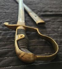 Excellent Imperial German Model 1835 Fusilier Sabre Etched Blade &Leather Sheath picture