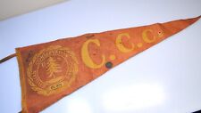 Vintage Civilian Transportation Corps Felt Pennant w Name Pins CO #604 picture