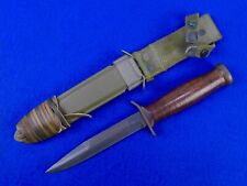 US WW2 M3 Fighting Knife NEAR MINT w/ Scabbard picture