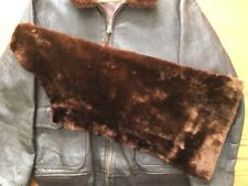 vintage mutton lamb fur collar replacement Navy USN G1 G-1 M422-A flight jacket  picture