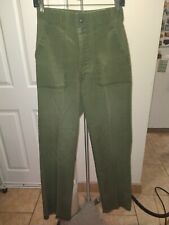 VINTAGE US ARMY ISSUED  UTILITY DURABLE PRESS FIELD TROUSERS PANTS picture