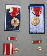 Lot of 2 U.S. Army Good Conduct Medal Sets 1940s-1950s picture