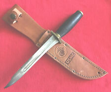 WW2 THEATER KNIFE FROM SWORD - BLADE WELDED TO GUARD - UPDATED SHEATH picture