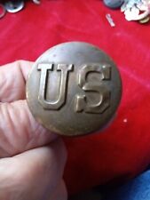 Vintage US Army Cavalry Brass Saddle Bridle Badge picture