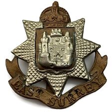 Original WW1 East Surrey Regiment Cap Badge picture