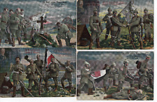 original german ww1 postcards X 4 patriotic 1914/18 picture