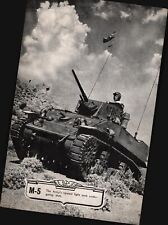 rare M-5 Light Tank Undergoing Tests,  WWII Era Army USA Vintage picture