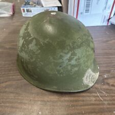 Steel Military Helmet WWII Wear & Age Solid Shape picture