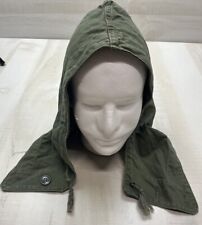 Vintage U.S. Army Military Hood for Field Jacket Olive Drab/Green Canvas picture