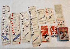 Squadron Scramble Card Game No 2 Complete Original Identify WWII 1942 Planes picture