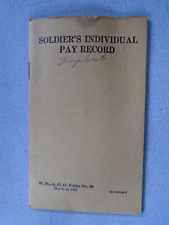 WWII Soldier's Individual Pay Record picture