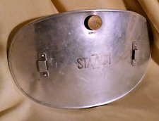 ALUMINUM HOT WATER BOTTLE STAZHOT GERMANY MILITARY HOSPITAL BRASS COLORED CAP. picture