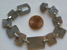 Vtg WWII Trench Art Sweetheart Coin Bracelet 3 Pence Sixpence Australia Blank ID picture