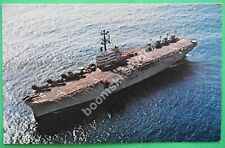 USS NEW ORLEANS LPH-11 color postcard postmarked 5 June 1981 (CAN-133) picture