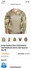 MASSIF ARMY Combat Shirt Flame-resistant Mens Size Small USA Made NWT picture
