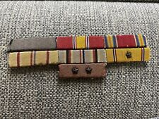 7-Theater Made-Sewn --3 Star Devices-Military Ribbon Bars-ORIGINAL WWll picture