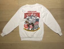 Vintage 90s Operation Desert Storm We Support Our Troops War Crewneck Size S picture