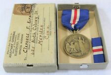 US WWI State of Connecticut World War 1917-1918 Service Medal w/ Named Box CT picture