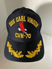USS Carl Vinson CVN-70 Navy Men's Navy Blue Snapback Baseball Hat  Size M/L picture