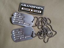 WW2 Customized U.S. Military Dog Tags picture