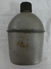 US Army  S.M. Co M1910 Steel Canteen WW2 1943 Horizontal Seam Bakelite Military picture