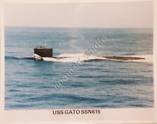 USS GATO SSN-616 color photo size 8 x 10 in. (SUB-GGG) picture