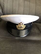 Vintage Russian Navy Enlisted Sailors Dress Hat picture