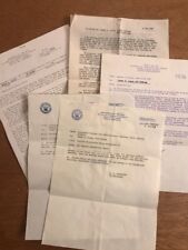 Lot of 5 1959 Navy Letters Military Sea Transportation Commendation USNS Shenya picture