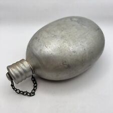 1950 Vintage USSR Military Army Aluminum Canteen Flask Field Water Bottle  picture