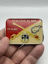 Rare TF Fury 2011 1st Squadron 134th Cavalry R&S Regiment Coin Kabul Afghan picture